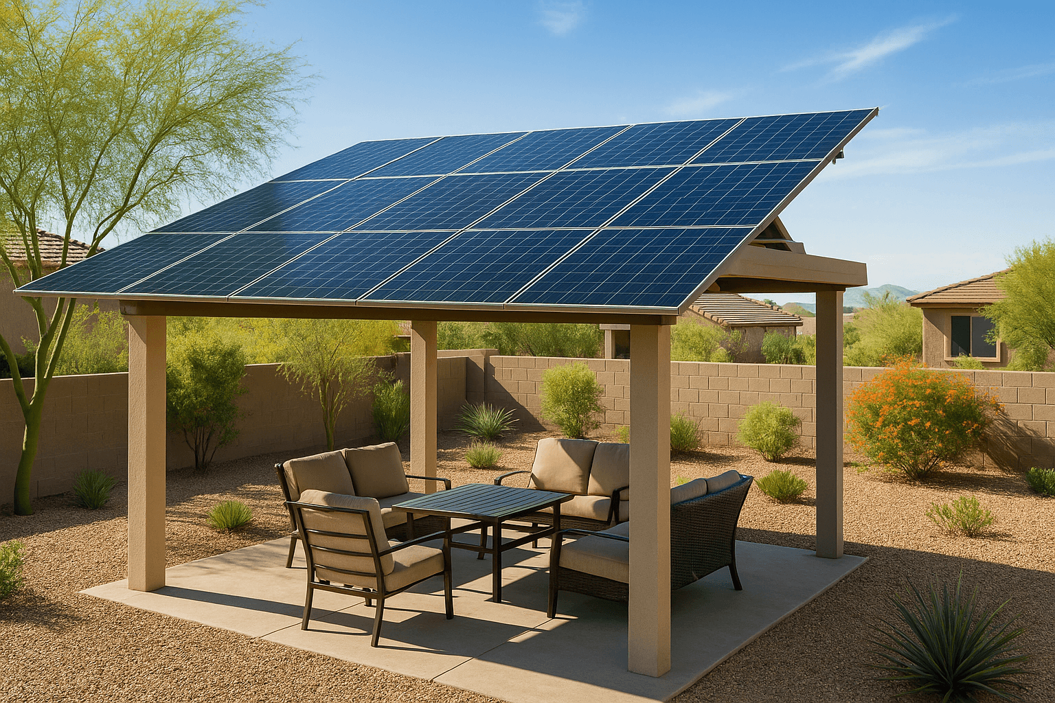 You are currently viewing The Future of Outdoor Living: Patio Covers Powered by Solar Panels