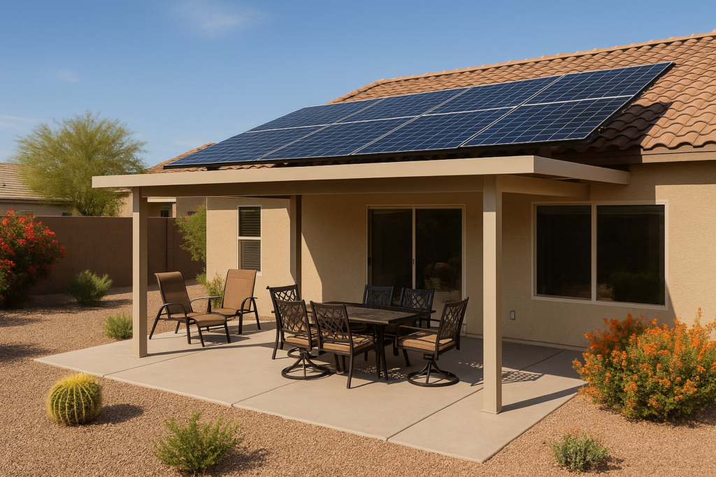 Read more about the article Save Energy and Enhance Your Outdoor Space with Solar Panel Patio Covers