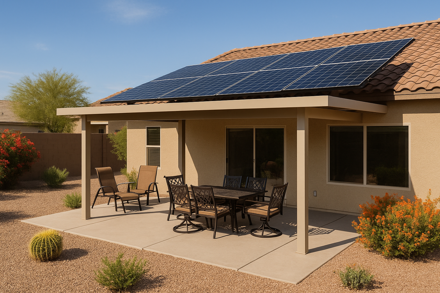 You are currently viewing Save Energy and Enhance Your Outdoor Space with Solar Panel Patio Covers